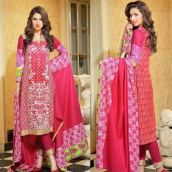 Reeva Linen Embroidered Unstitched Suit 5B